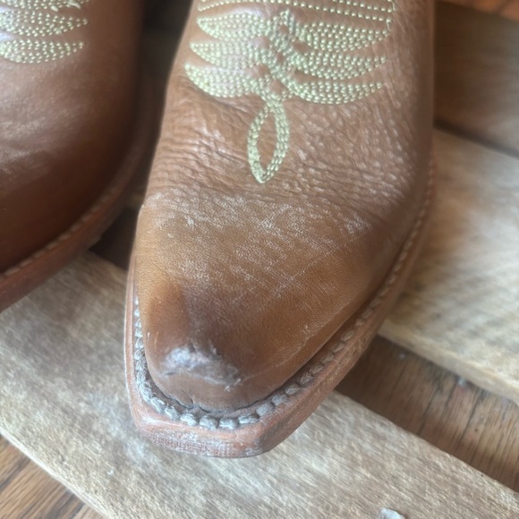 Freebird Wolfie Leather Ankle Booties Western Size 9 - Picture 5 of 13